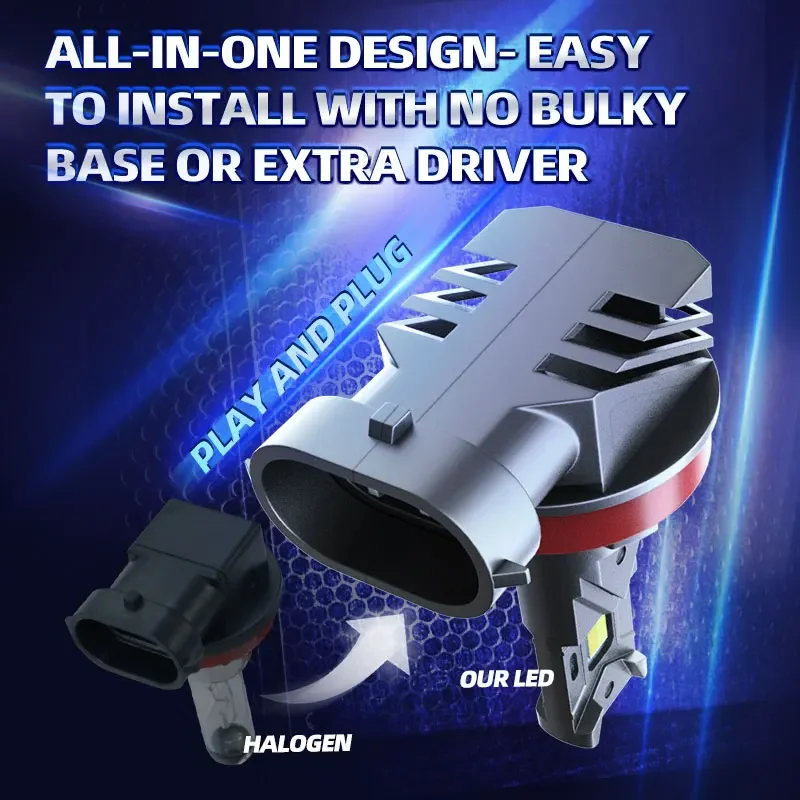 Автомобильные светодиодные противотуманные фары 2 шт. двухцветные переключаемые