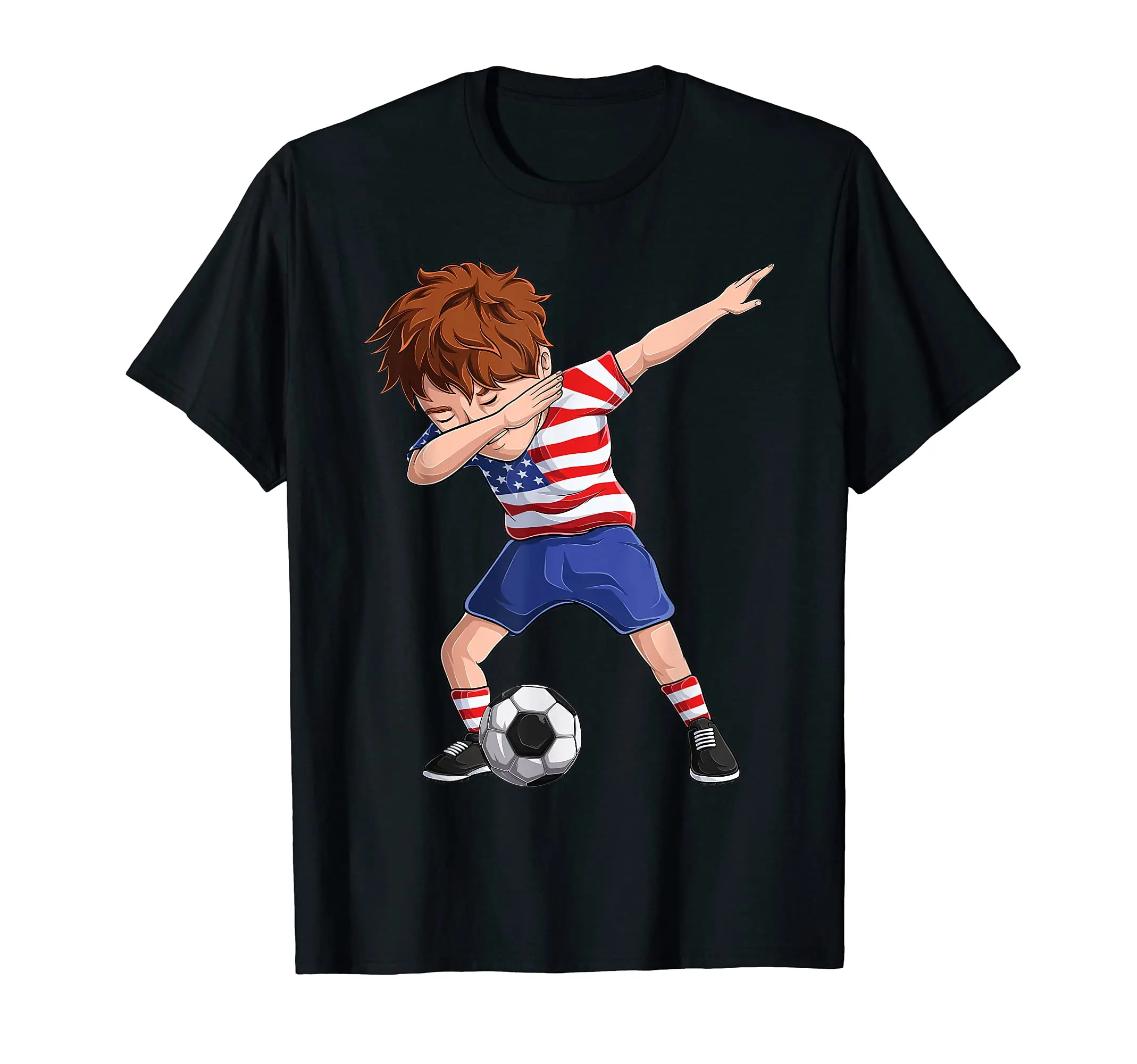 Забавные футболки Dabbing с флагом США 100% хлопок для фанатов Джерси мужчин и женщин в