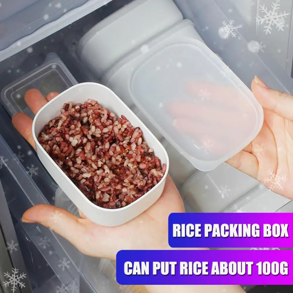 

1Pcs Food Storage Container Refrigerator Storage Fresh-Keeping Coarse Grain Rice Sub Oven Special Lunch Box Packaged Frozen Box