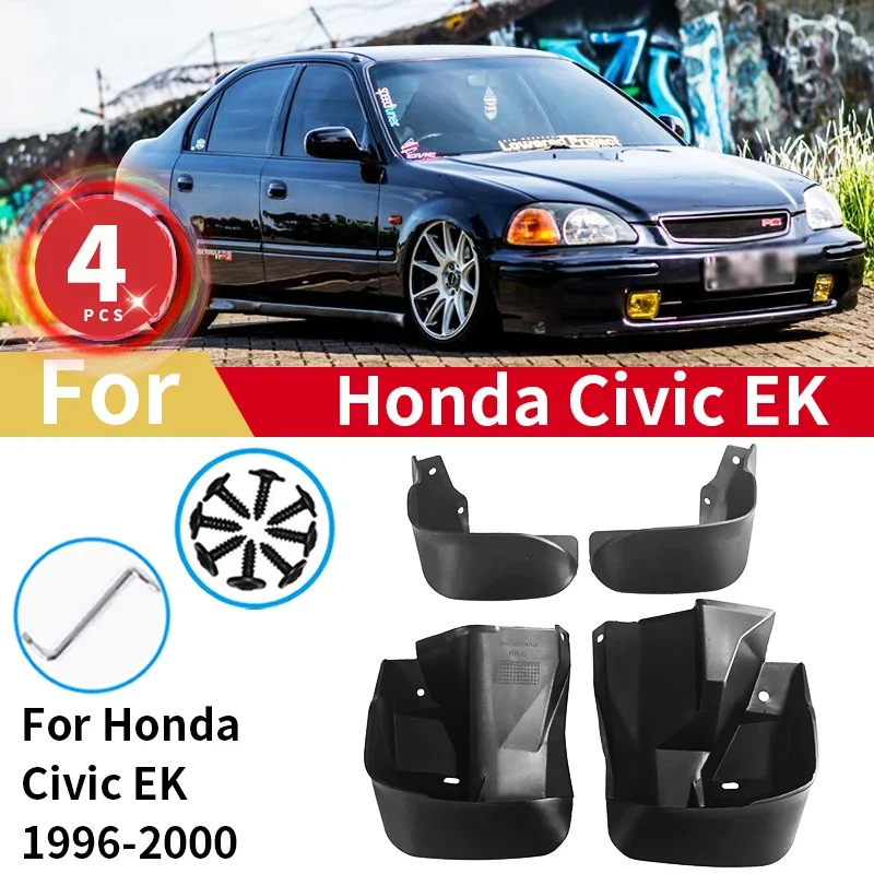 4 шт. передние и задние щитки от грязи для Honda Civic EK Coupe Sedan 1996 1997 1998 1999 2000