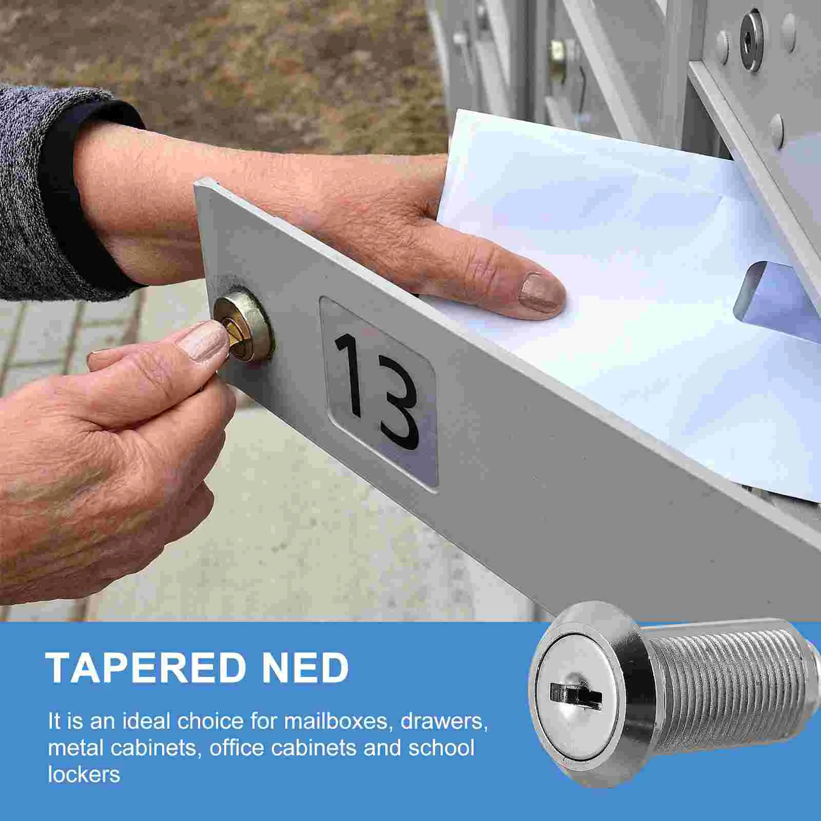 

5 Pcs Mailbox Lock Cupboard File Cabinet Drawer Stainless Steel Cam Zinc Alloy Wardrobe