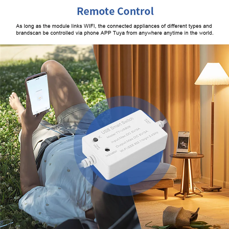 Умный переключатель Tuya USB контроллер Wi-Fi универсальный таймер выключателя умная
