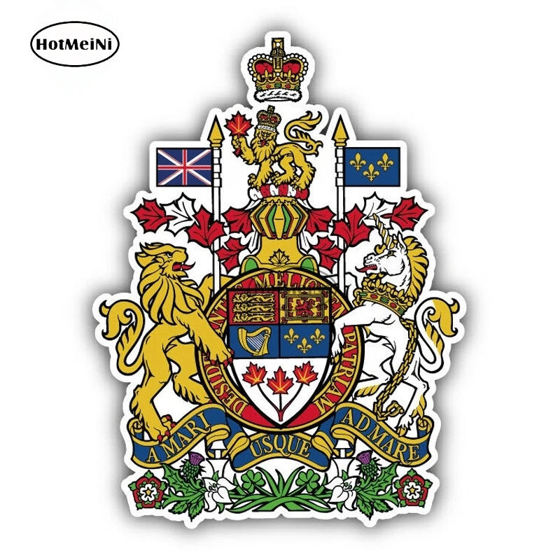 

Виниловая наклейка HotMeiNi 13 см с изображением герба Канады для автомобиля, грузовика, внедорожника, окна автомобиля, Высококачественная Водо...