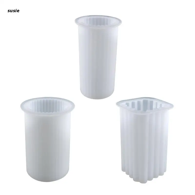 

X7YA Candle Making Pillar Candle Resin Mold Epoxy Casting Mold DIY Aromatherapy Craft