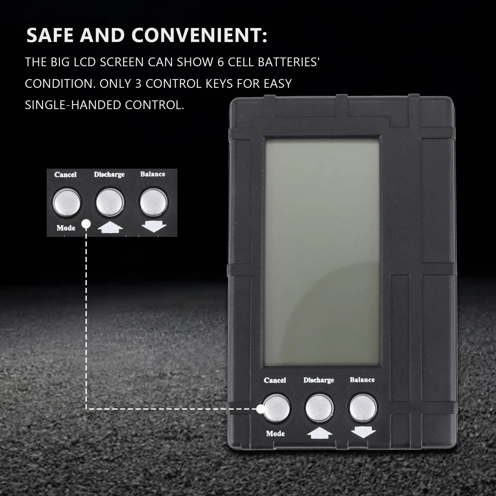 3 в 1 ЖК-дисплей радиоуправляемый разрядник балансир тестер для измерения