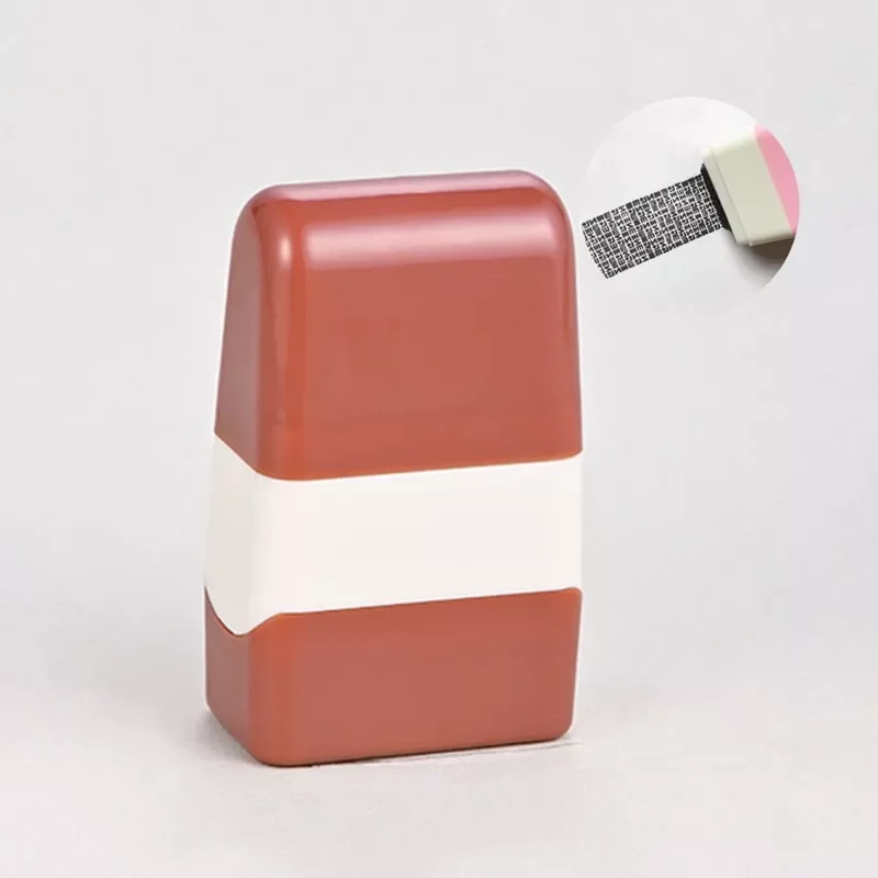 

Seal Roller Type Security Stamp Roller Cover Eliminator Seal Portable Self-Inking Identity Theft Protection Roller Stamp