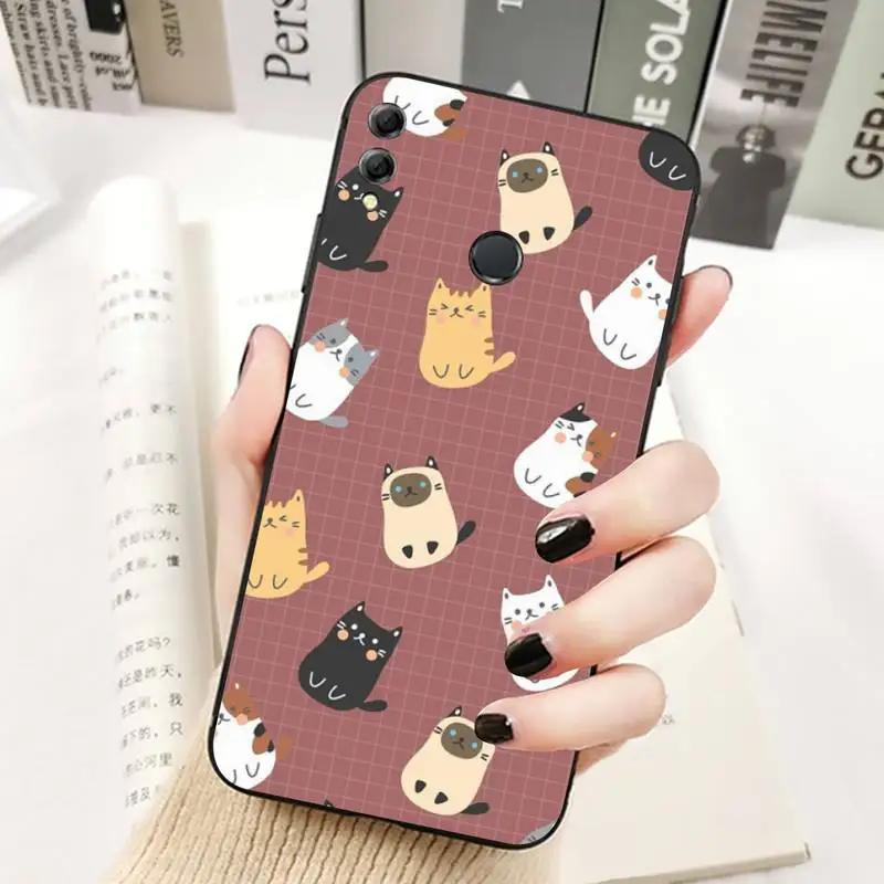 TOPLBPCS чехол для телефона с милым котенком Huawei Honor 10 i 8X C 5A 20 9 30 lite pro Voew V30
