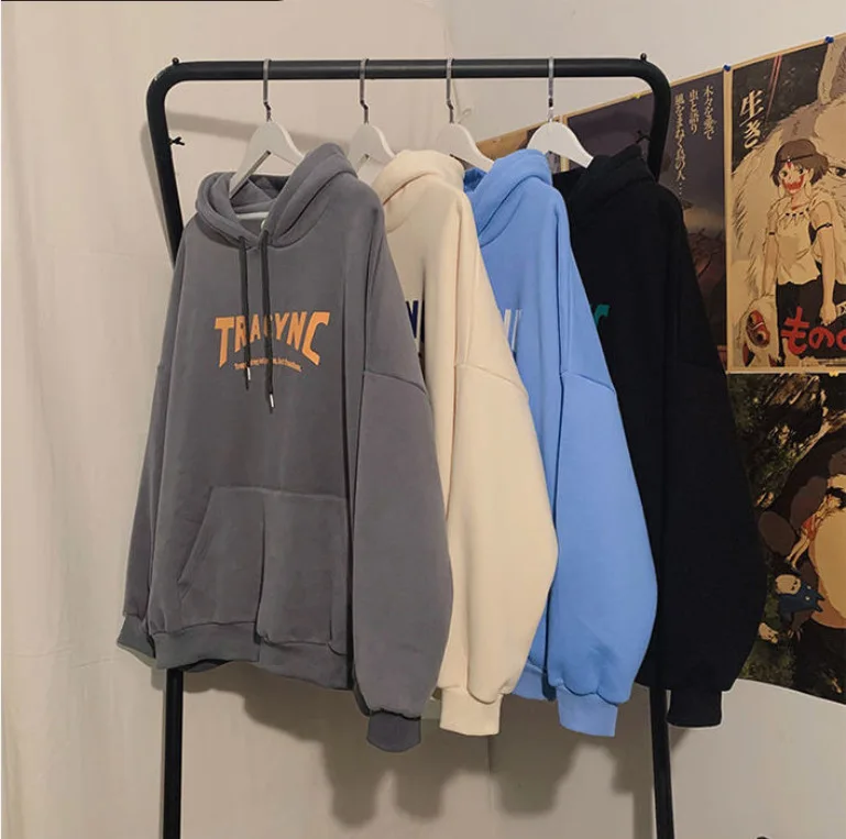 

Осень-зима 2022, новый женский свитер, южнокорейский свободный женский свитер с капюшоном и надписью, модное нижнее пальто