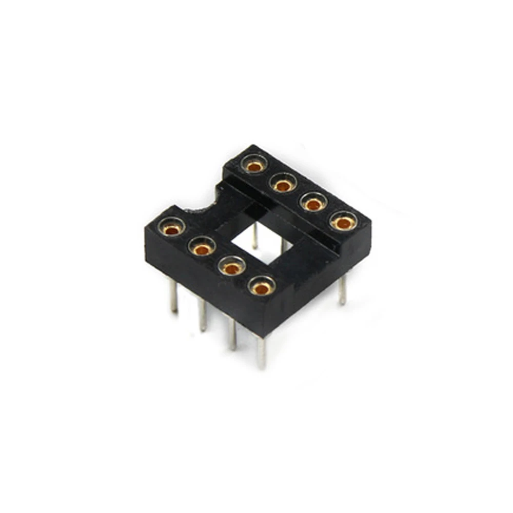 

20pcs 8Pin DIP SIP Round IC Sockets Adaptor Solder Type gold plated machined