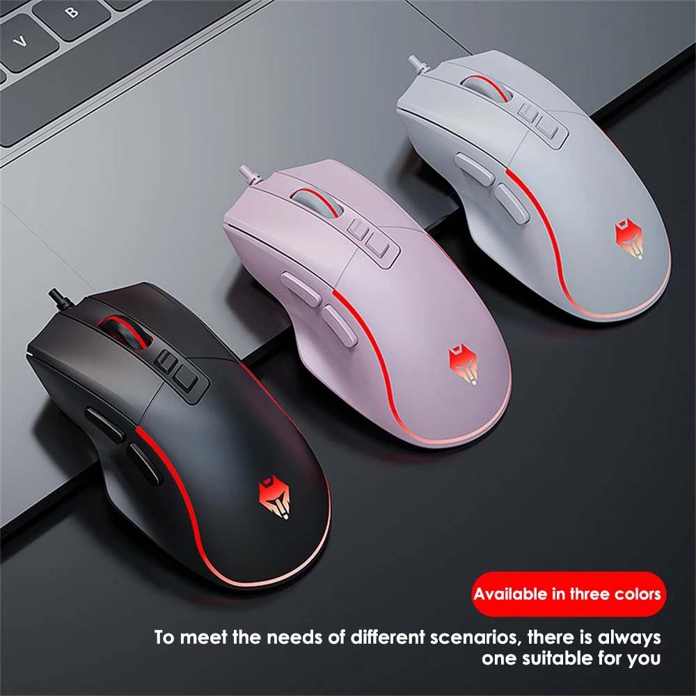 

Silent Usb Computer Mouse Office And Home Gamer Ergonomic Mouse E-sports For Gamer Mute Mice Mechanical Mouse 3200 Dpi Backlight