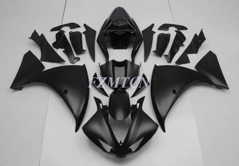 

New ABS JP Motorcycle Shell Fairings Kit Fit For YAMAHA YZF-R1 2012 2013 2014 12 13 14 Bodywork Set Custom Matte Black