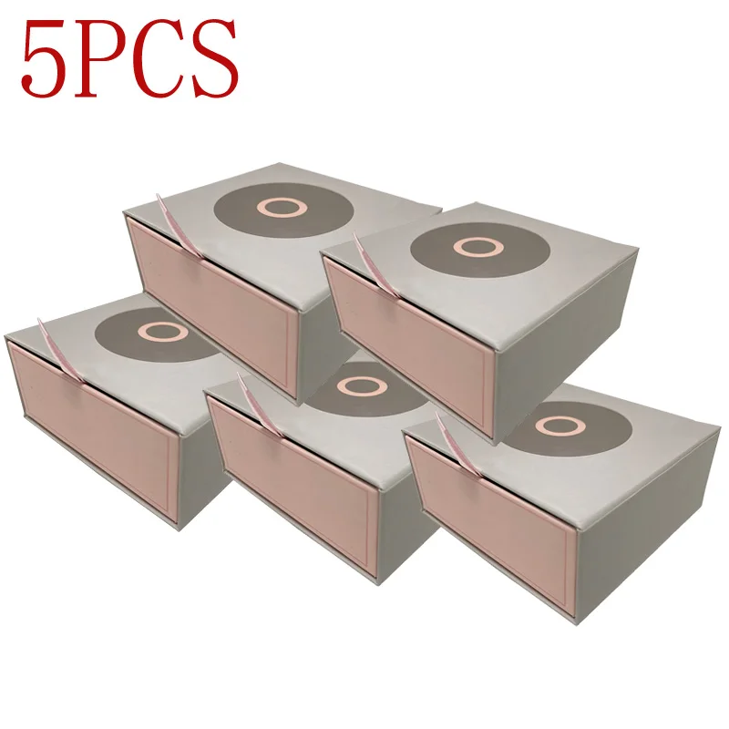 

5pcs Packaging Paper Box Bracelet Display Ring Earrings Necklace Gift Velvet Box Compatible With DIY Popular Jewelry