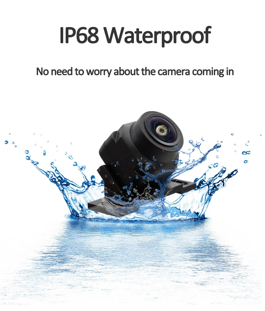 HD CCD Автомобильная водонепроницаемая камера переднего вида с логотипом системы