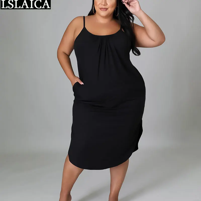 

Сарафан, модные платья для женщин, повседневные, однотонные, на бретельках, без рукавов, макси платье, плюс размер, сексуальные наряды, уличн...