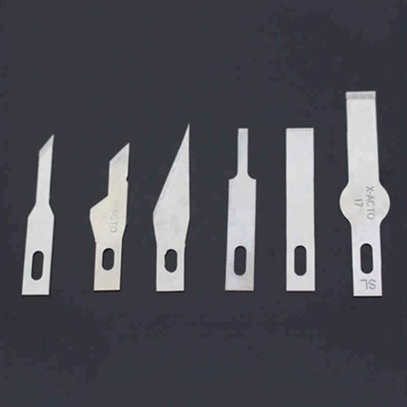 Buy BSD شفرة فولاذية غير قابلة للصدأ 10 قطعة صندوق #3 #4 # 4A #11 #16 #17 للفن النقش وقطع فيلم الغراء إزالة أدوات إصلاح الهاتف