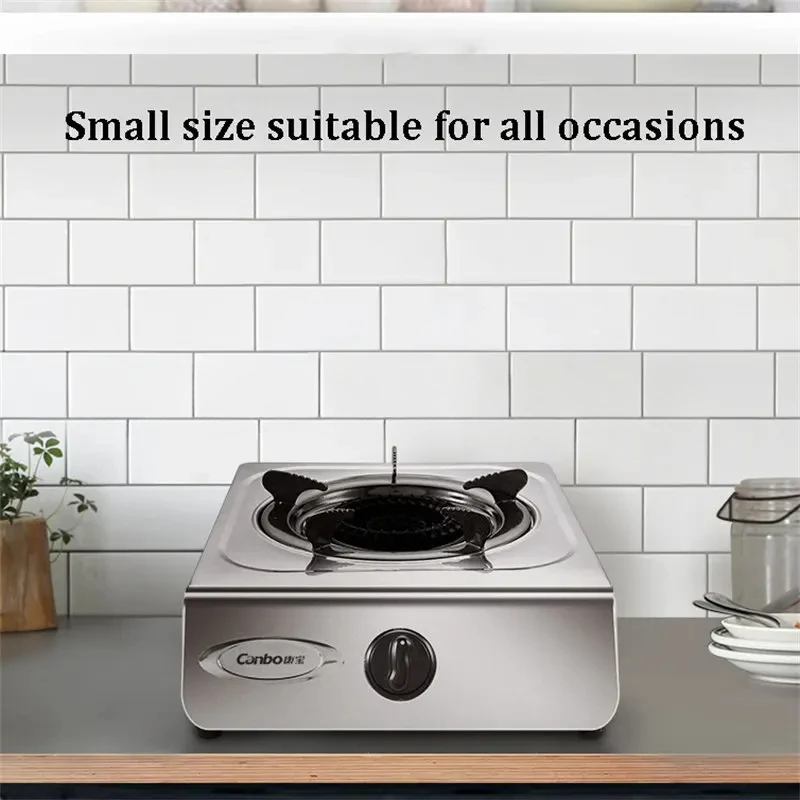 Один вок горелка из нержавеющей стали газовая плита для кухни приготовление