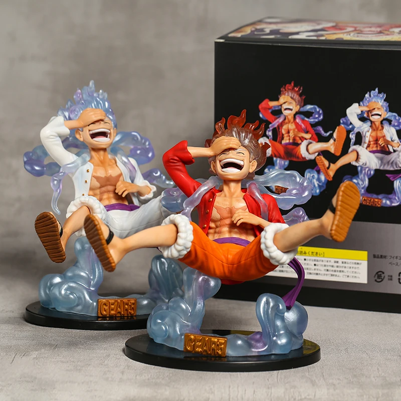 

19cm Anime One Piece Figure Luffy Gear 5 Sun God Luffy Nika PVC Figurine Statue Collectible Model Doll Toy