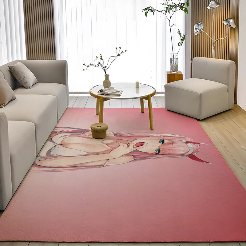 

Japanese anime 002 latest flannel living room carpet absorbent front door mat children bedroom soft bathroom non-slip mat
