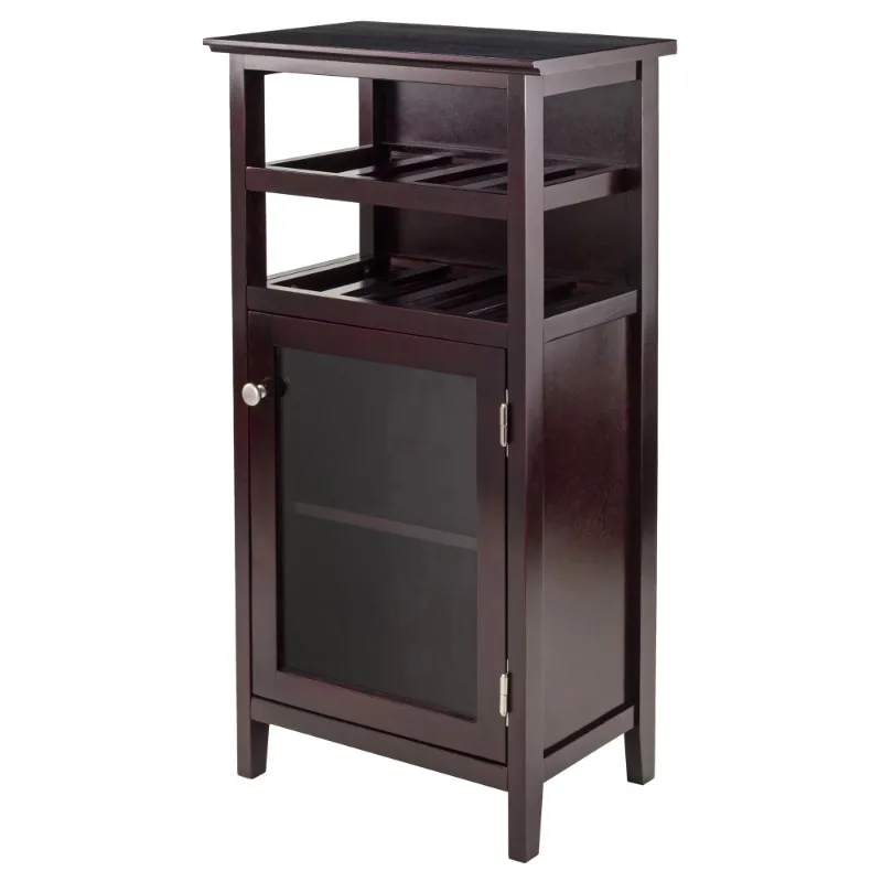 

Winsome Wood Alta Display Wine Cabinet, Espresso Finish wine rack cabinet