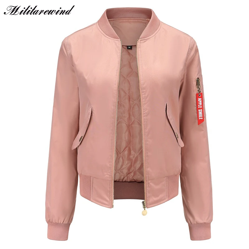 

Spring Autumn Women's Bomber Jacket Waterproof Baseball Jacket Veste Femme Slim Fit Padded Coat Female Abrigo Mujer Invierno