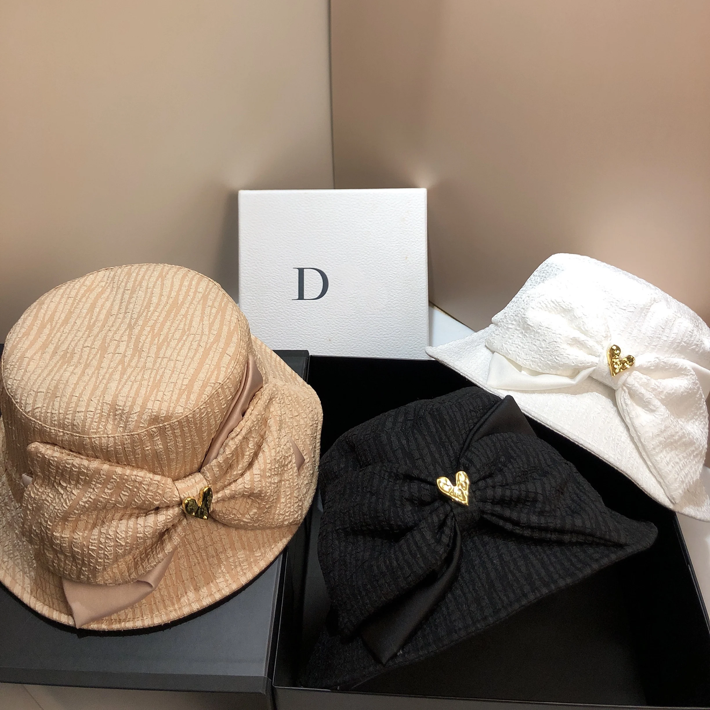 

Женская шляпа в рыбацком стиле pring, осенняя шляпа с бантом для отдыха на открытом воздухе, путешествий, досуга, Любовная шляпа от солнца