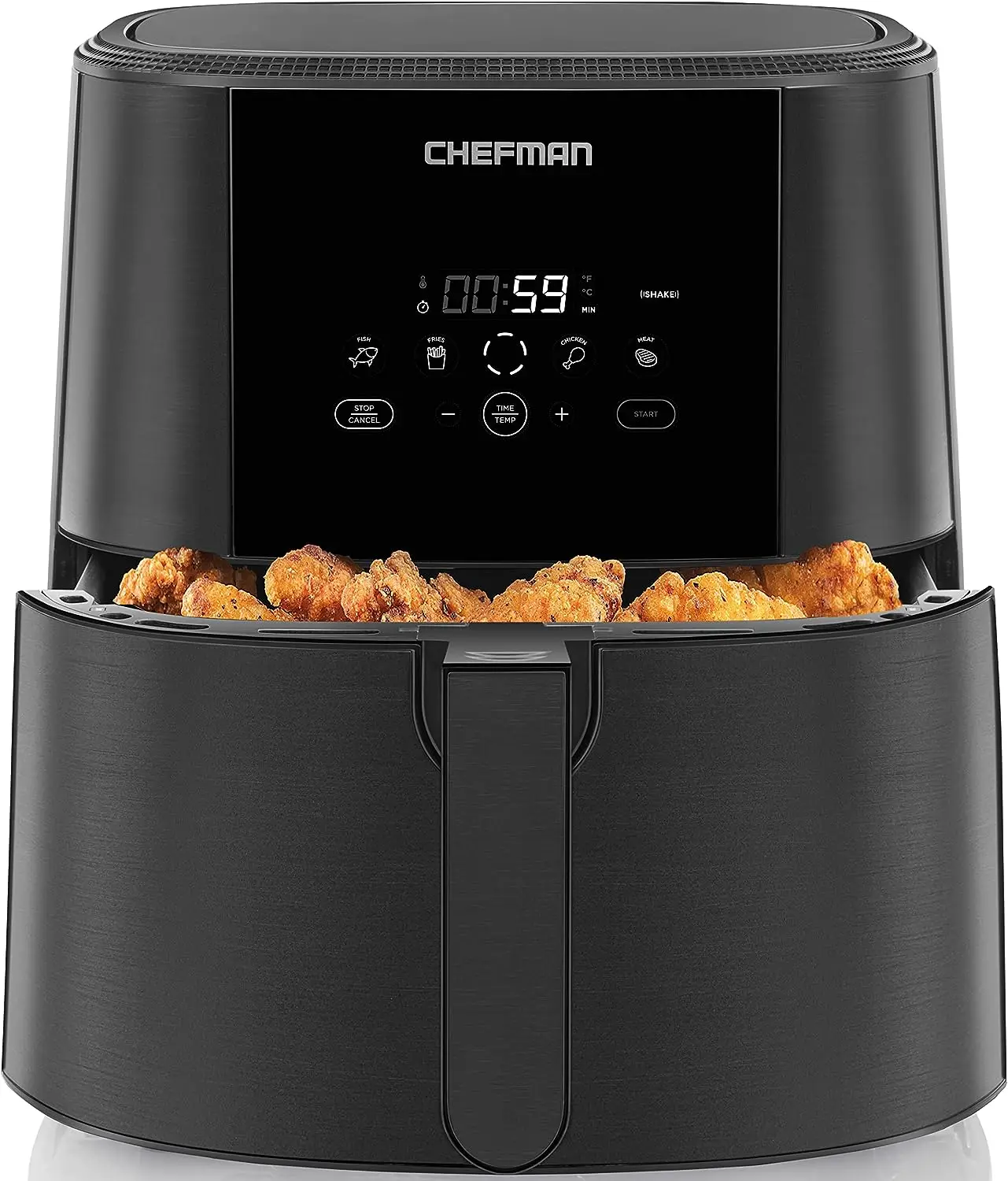 

TurboFry Touch Air Fryer, 8-Quart Family Size, One-Touch Digital Controls for Healthy Cooking, Presets for French Fries, Chicken
