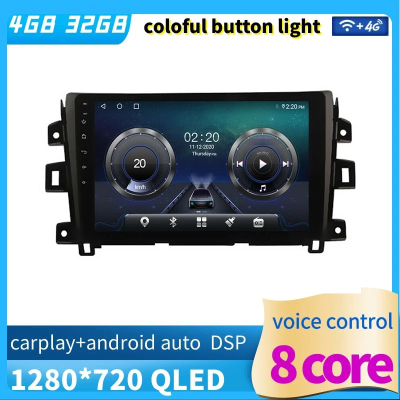 10 1 &quot1280*720 QLED экран android 11 Автомобильный GPS Видео плеер навигация для Nissan Navara NP300