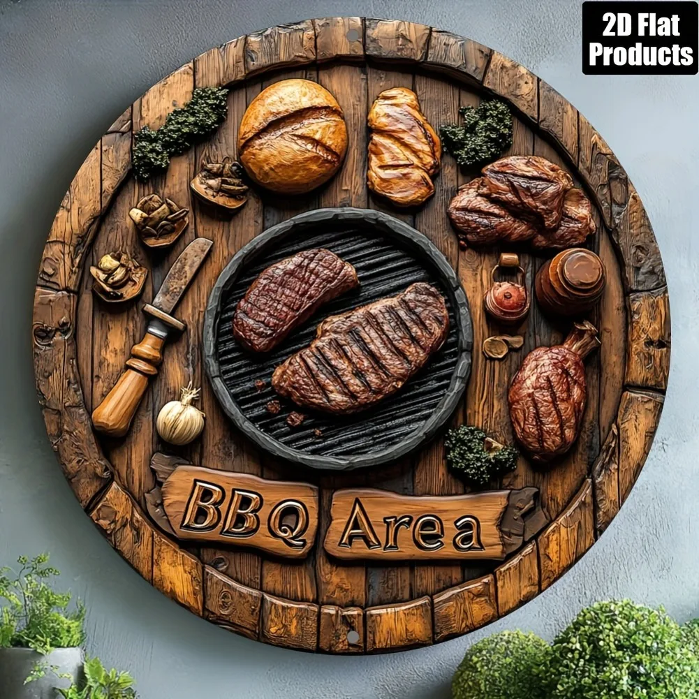 

Металлическая табличка HELLOYOUNG для барбекю 8x8 дюймов