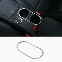 for mercedes benz a b cla gla class 1319 chrome abs center water cup holder frame cover trim car interior accessories