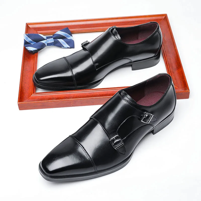 2023 High Quality Handmade Oxford Dress Shoes Men Genuine Cow Leather Suit Shoes 6