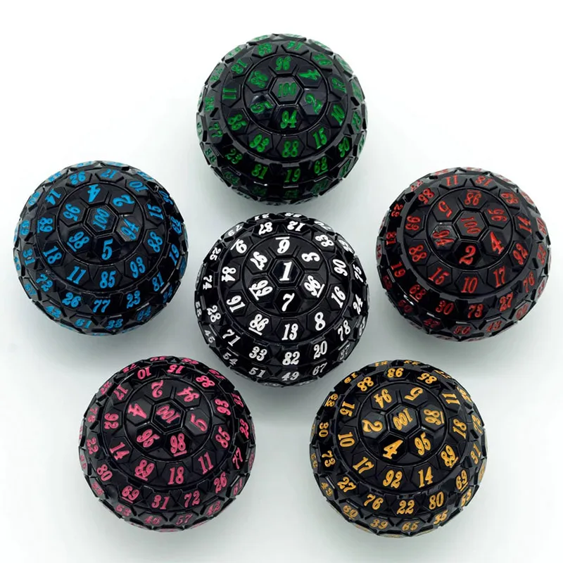 

Single D100 DND Dice Set 100 Side RPG Dice for Role Playing Tabletop Board Game Pathfinder Bar Club Gift D&D Dice