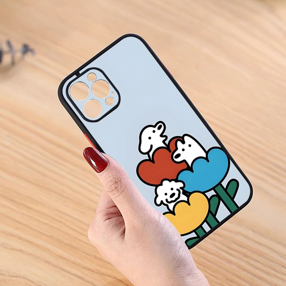 Милый чехол для телефона Matsui Art iPhone 16 Pro 15 Max 14 Plus 13 11 12 Mini Xs Xr 7 8 Se Matte Cover