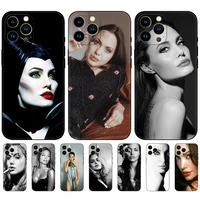 black tpu case for oppo realme c11 2020 c20 c21 2021case back cover bumper usa sexy lady angelina jolies