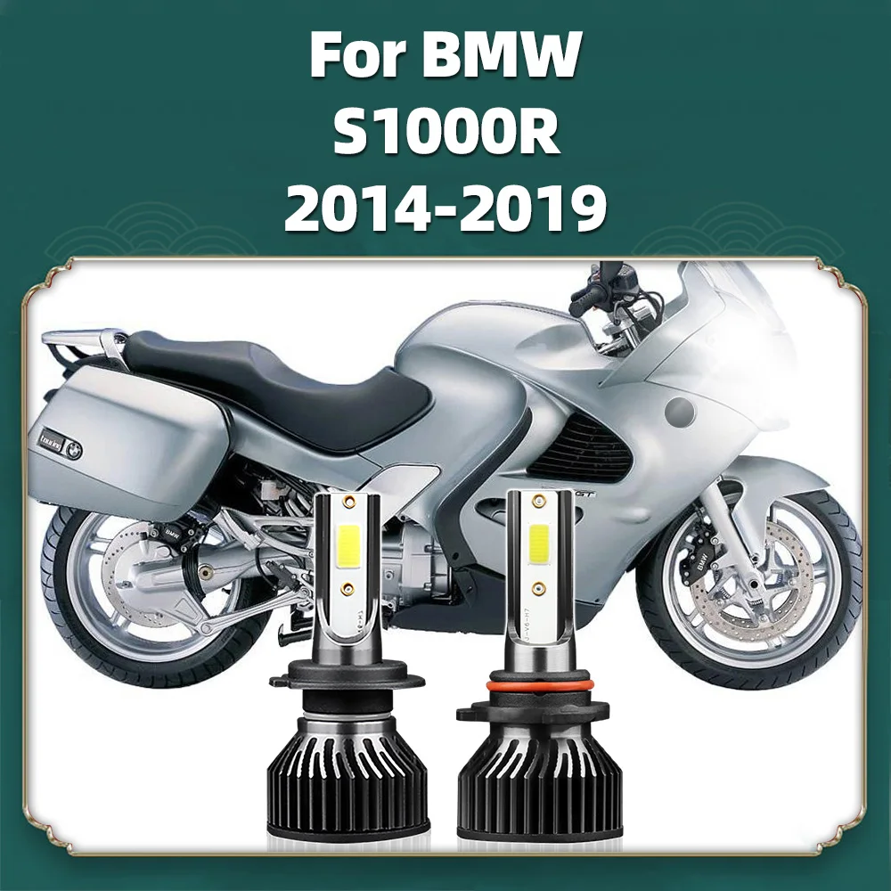 2 шт. светодиодные мотоциклетные лампы H7 HB3 для BMW S1000R 2014 2015 2016 2017 2018 2019 передние