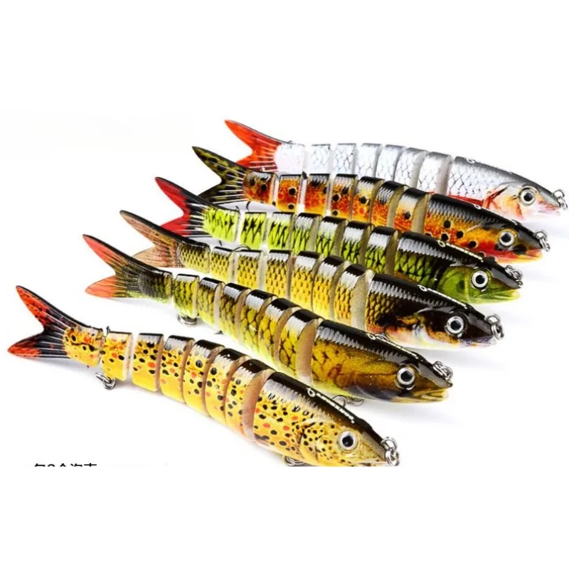 

Fishing Lures Wobbler Fishing Lure Multi Jointed 8 Segments Artificial Hard Bait Swimbait Plastic Fishing Tackle for Bass Pike