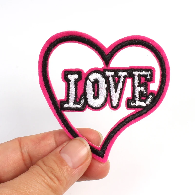 Наклейка на одежду сделай сам с надписью LOVE 10 шт.