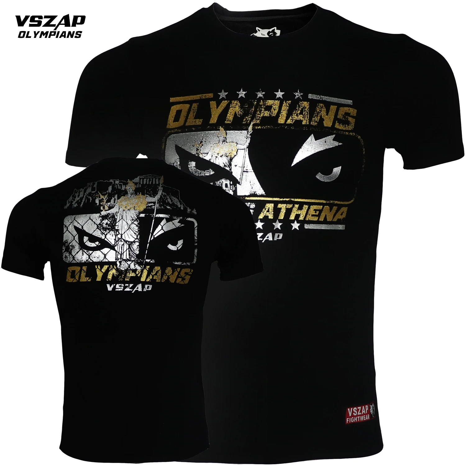 Фото VSZAP файтинговые футболки, быстросохнущая футболка для MMA Rashguard, боксерская футболка, мужская тренировочная футболка для смешанных боевых искусств №3