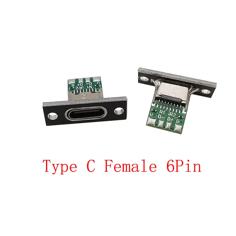 

6-контактный разъем USB Type C 2/6 шт.