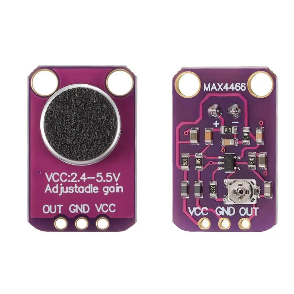 3 шт. модуля звукового датчика GY MAX4466 с микрофонным предусилителем для Arduino ESP32, для распознавания голоса и захвата аудио (art.: 3920da89438d1) - 3920da89438d1