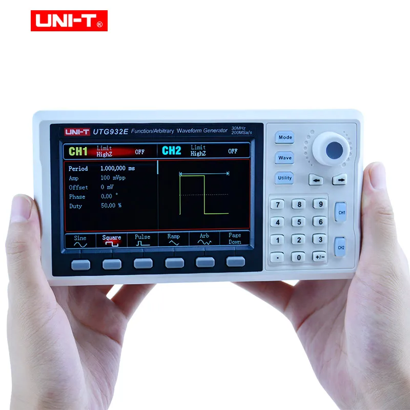 

UNI-T 30Mhz 60Mhz UTG932E UTG962E двухканальный генератор произвольной формы DDS с поддержкой частоты и вывода