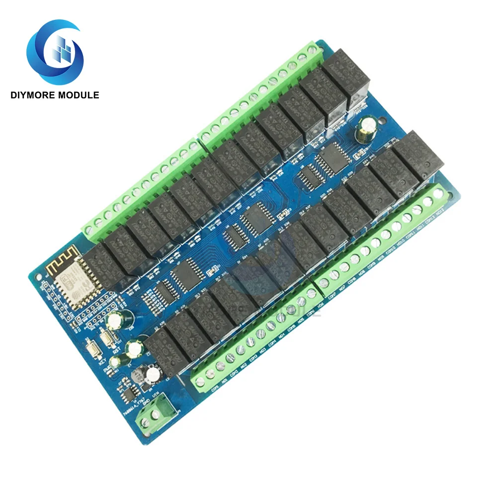 

Модуль реле с питанием от постоянного тока esp8266 wifi 24 канала 5 В/12 В/24 В