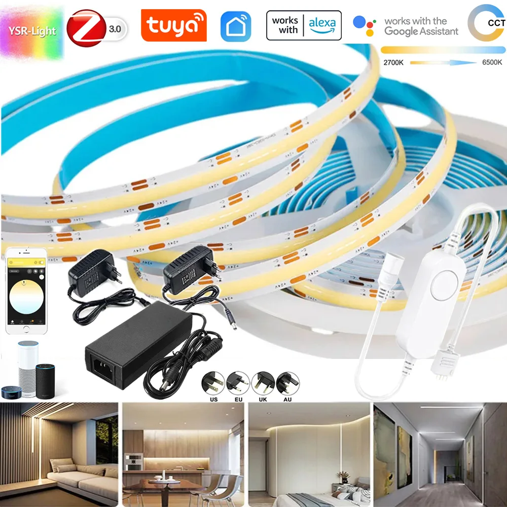 

YSRSAI Светодиодная лента RGBW 608 светодиодов/м Tuya Zigbee