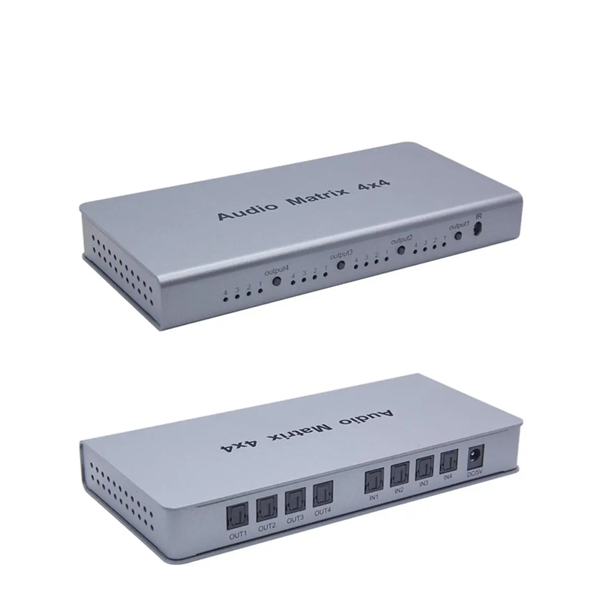 Фото Матричный аудиопереключатель 4x4, сплиттер SPDIF TOSLINK, цифровой оптический аудиоконвертер 4 входа/4 выхода, матричный конвертер True Matrix, вилка EU №1