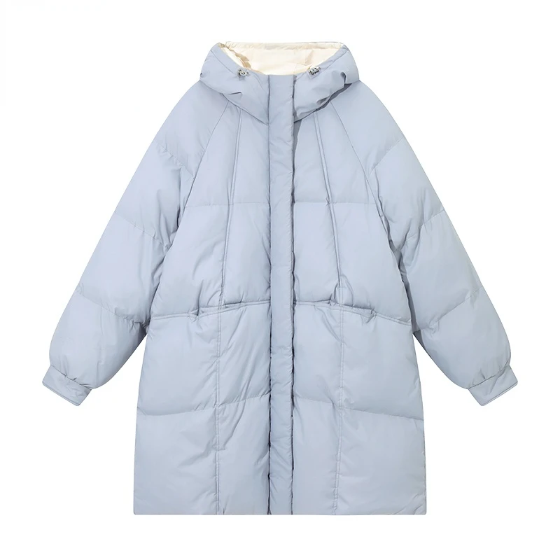 2023 Autumn and Winter New Fashion Hooded Long Sleeve Thickening Age Reduction Korean Version Loose Mid-length Female Trend
