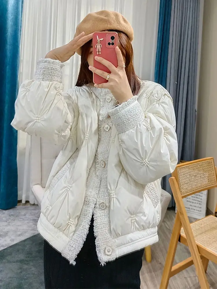 Women Down Jacket New Casual Style White Duck Down Jackets Autumn Winter Coats And Parkas Female Outwear