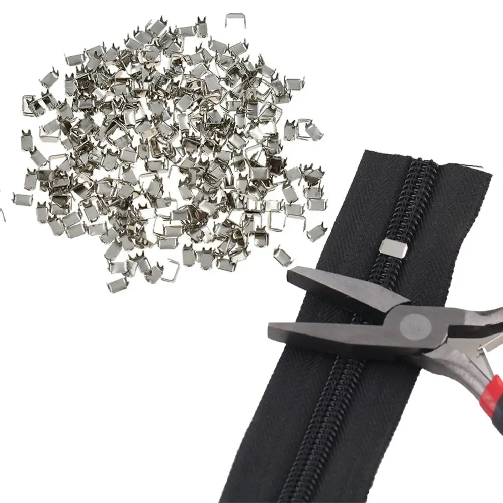 

High Quality Garment Pants Replacement Non-slip Tailor Tools Zipper Stopper Bottom Stoppers Repair Accessories