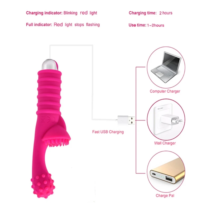 Женский Вибратор для стимуляции точки G 10-частотный массажер с зарядкой от USB