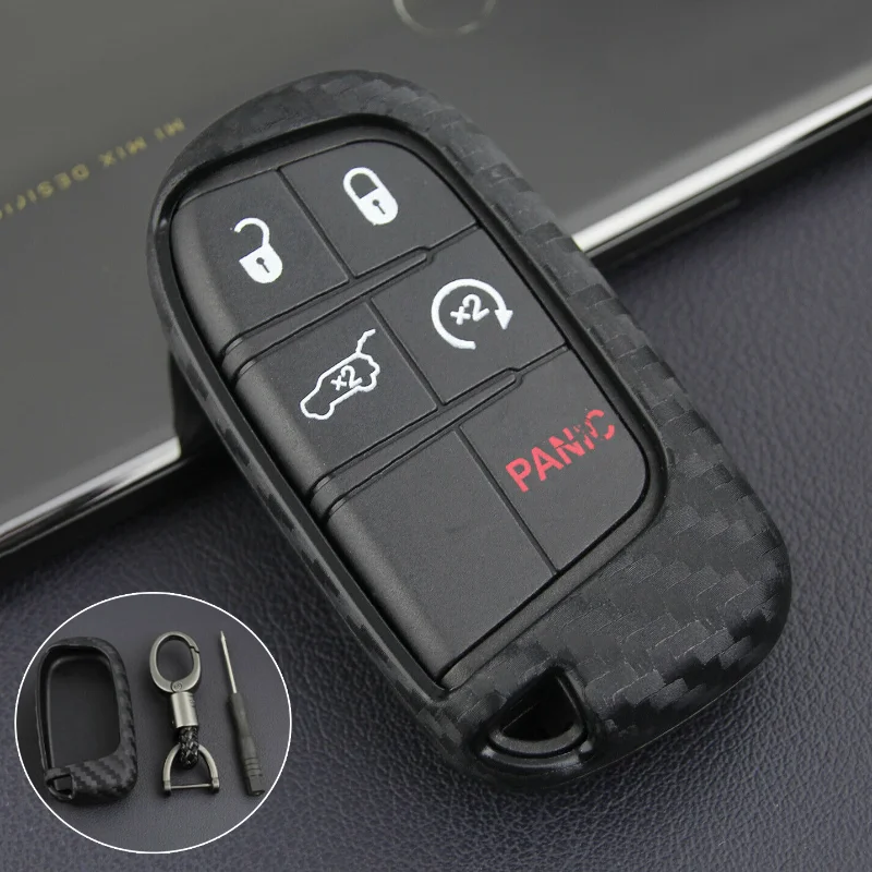 

Soft Car Key Case Carbon Fiber Pattern Key Anti-Scratch Protective Cover for WK2 KL BU MP 200