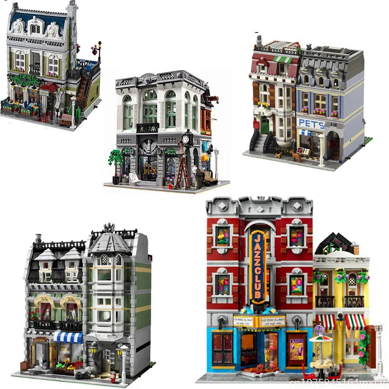 

Creatoring Expert Pet Book Shop, городской зал, центр, кафе, модель Moc, Модульные строительные блоки, кирпичный банк, брикет, игрушки, парижань