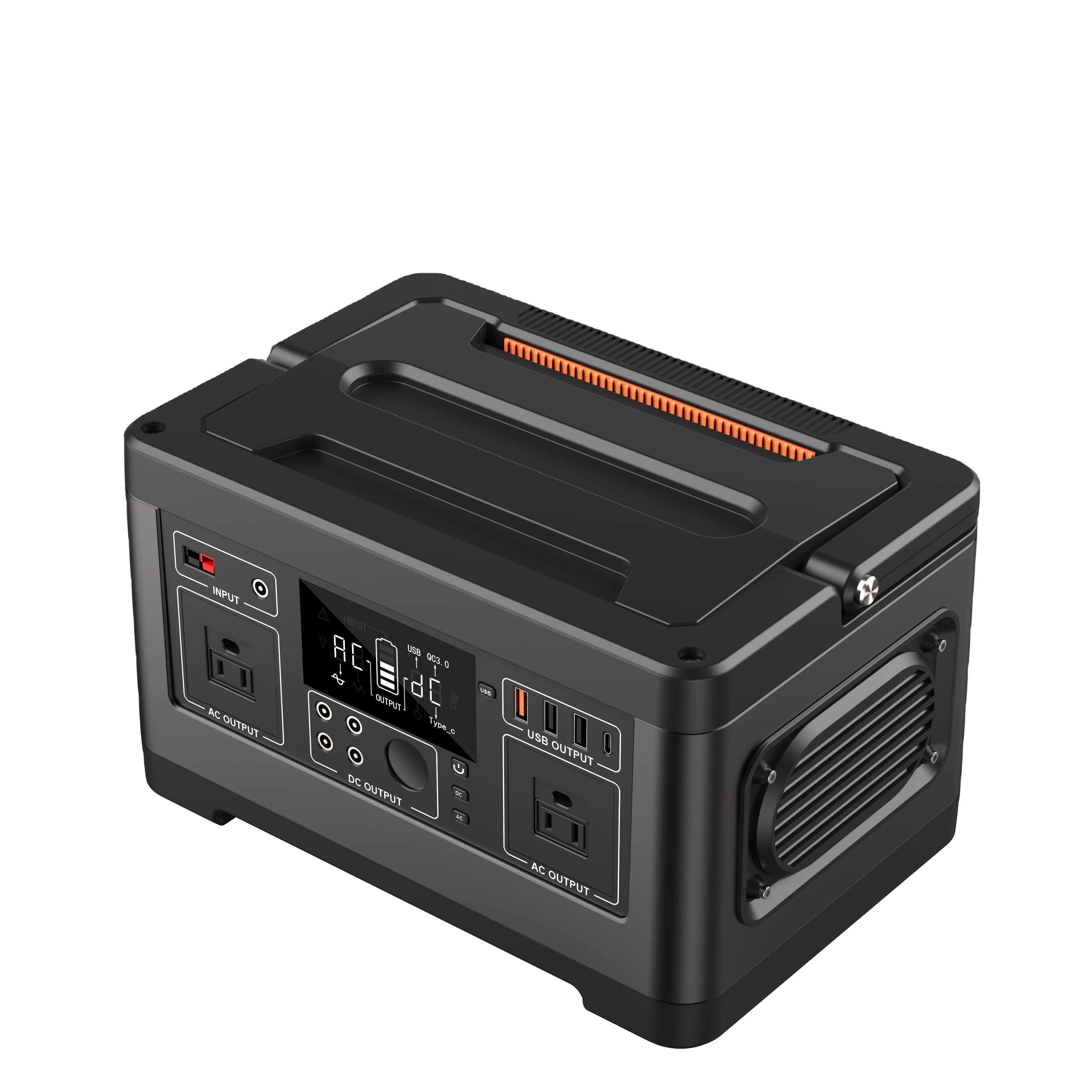 

Portable Solar Power Station 520Wh Camping Lithium Solar Generator 500W Portable Power Station For Car Refrigerator